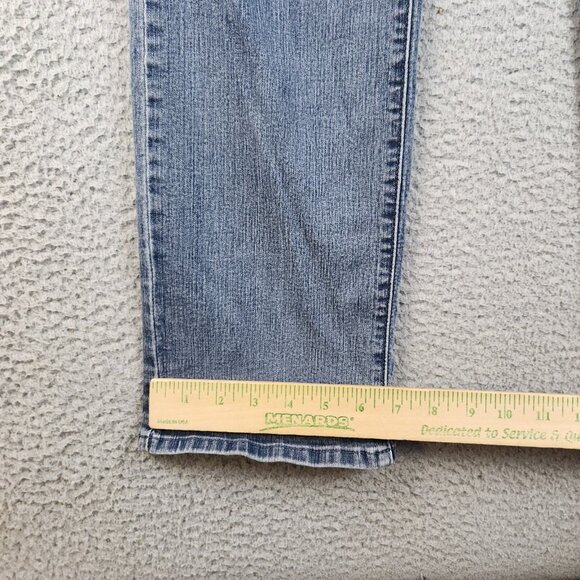 Levi's Jeans Women's 12 Straight Leg 505 Blue Mid Rise Stretch Denim Pants - Picture 5 of 12